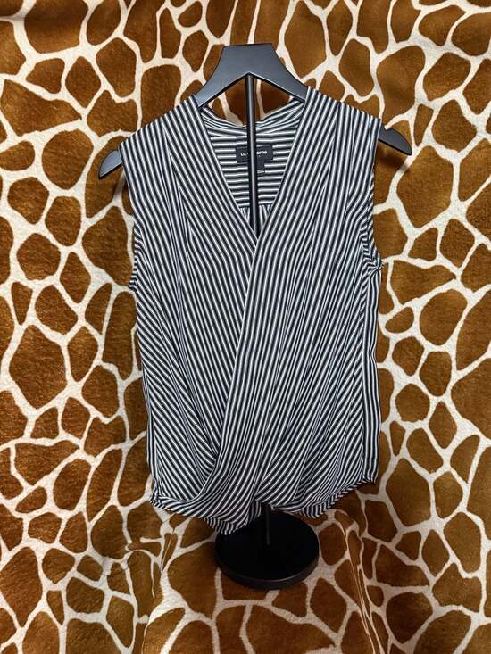 Liz Claiborne Tops - Liz Claiborne Career Striped Sleeveless Surplice Wrap Top with Camisole, Size M